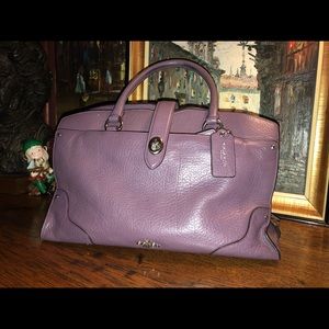 Purple coach purse